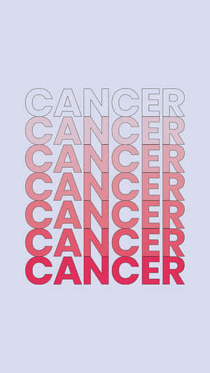 Cute Cancer Zodiac Sign Basic Lettering Wallpaper