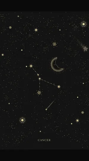 Cute Cancer Zodiac Sign Detailed Art Wallpaper