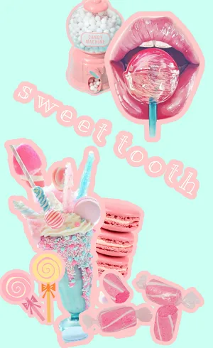 Cute Candies Sweet Tooth Wallpaper