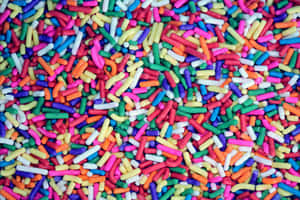 Cute Candy Sprinkles Zoomed-in Wallpaper