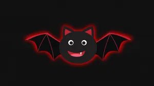 Cute Cartoon Black Bat Laptop Wallpaper