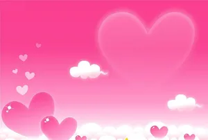 Cute Cartoon Heart Holding Hands Wallpaper