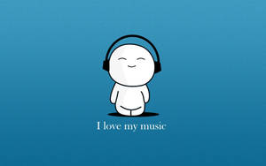 Cute Cartoon Music Quote Wallpaper