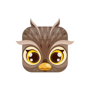 Cute Cartoon Owl Icon Wallpaper