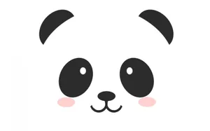 Cute Cartoon Panda Eyes And Ears Wallpaper