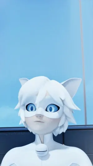 Cute Cat Noir And Blanc Wallpaper