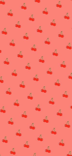 Cute Cherries With Shiny Red Surface Wallpaper