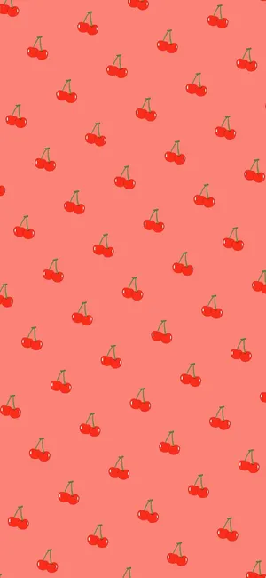 Cute Cherries With Shiny Red Surface Wallpaper