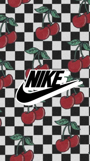 Cute Cherry Nike Design Wallpaper