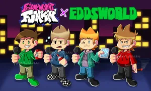 Cute Chibi Eddsworld Characters Wallpaper