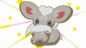 Cute Cinccino With Stars Wallpaper