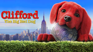 Cute Clifford The Big Red Dog In Nyc Wallpaper