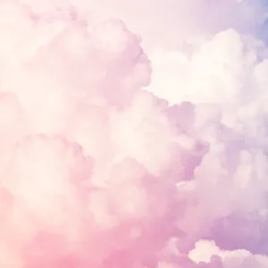 Cute Cloud Pink And Purple Effect Wallpaper