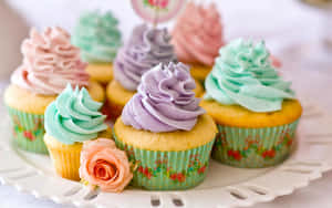 Cute Cupcake Delight Wallpaper