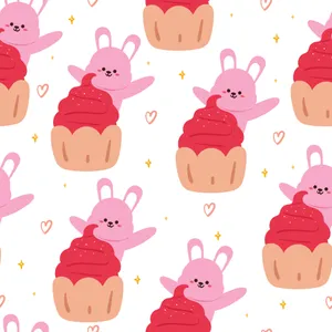 Cute Cupcake With Colorful Sprinkles And Cherry On Top Wallpaper