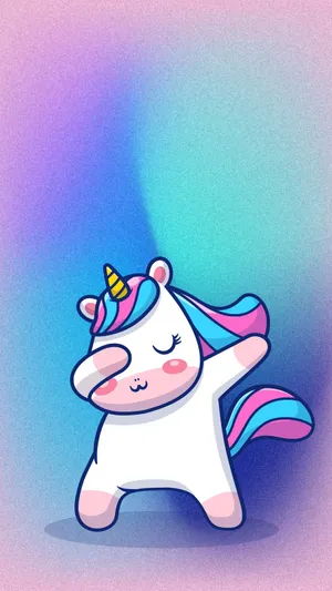 Cute Dabbing Unicorn Wallpaper Wallpaper