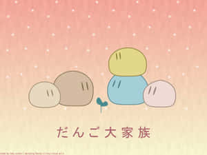 Cute Dango Family From Clannad Anime Wallpaper