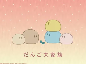 Cute Dango Family From Clannad Anime Wallpaper