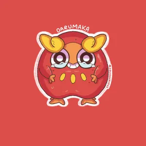 Cute Darumaka Illustration Wallpaper