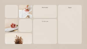 Cute Desktop Organizer Autumn Leaves Wallpaper