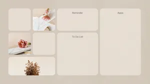 Cute Desktop Organizer Autumn Leaves Wallpaper