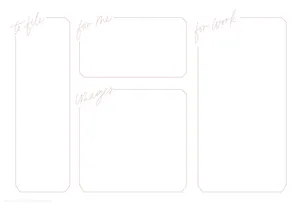 Cute Desktop Organizer Blank Stationery Wallpaper