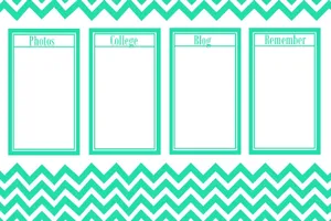 Cute Desktop Organizer Green Wave Wallpaper