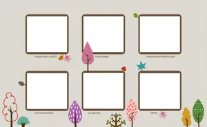 Cute Desktop Organizer In Gray Background Wallpaper