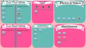 Cute Desktop Organizer Two Weeks Wallpaper