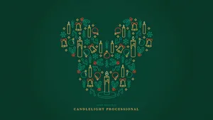 Cute Disney Christmas Candlelight Processional Wallpaper