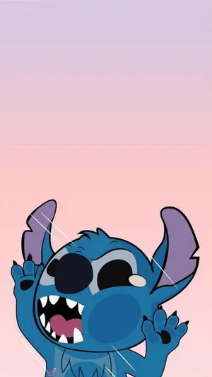 Cute Disney Squished Stitch Wallpaper