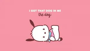 Cute Dog Inspired Character Illustration Wallpaper