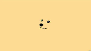 Cute Doggy In Neon Yellow Wallpaper