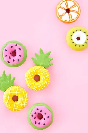 Cute Donut Delight Wallpaper