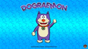 Cute Doraemon As Dograemon Wallpaper