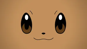 Cute Eevee Pokemon Face Close-up Wallpaper