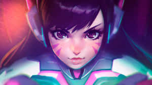 Cute Face Of Dva Overwatch Wallpaper