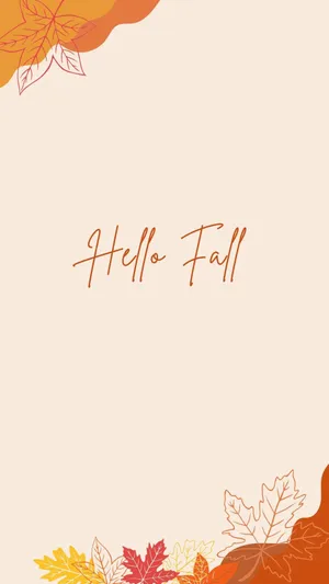 Cute Fall Aesthetic Card Wallpaper