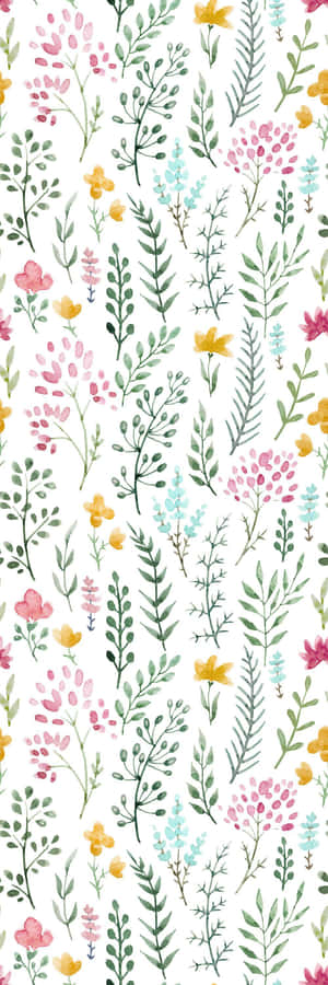 Cute Flower Leaf Wallpaper