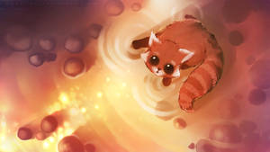 Cute Fox With Big Eyes Wallpaper