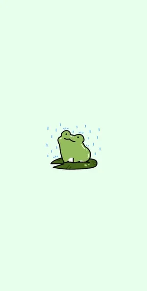 Cute Frog Cartooni Phone Wallpaper Wallpaper