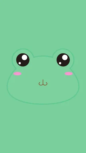 Cute Frog Cartooni Phone Wallpaper Wallpaper