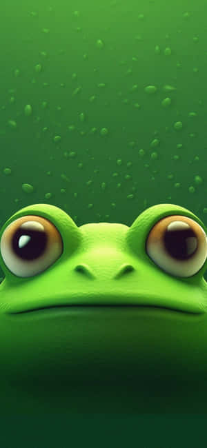 Cute Frogi Phone Wallpaper Wallpaper