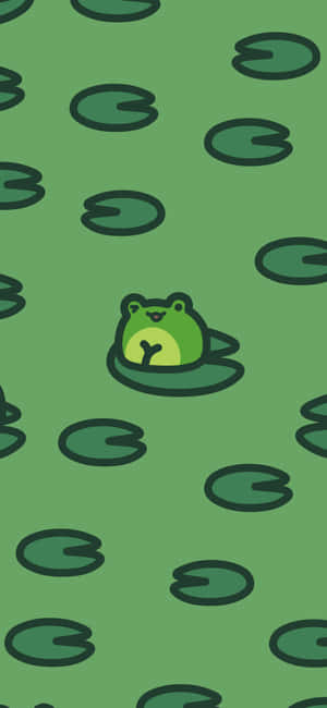 Cute Frogi Phone Wallpaper Wallpaper