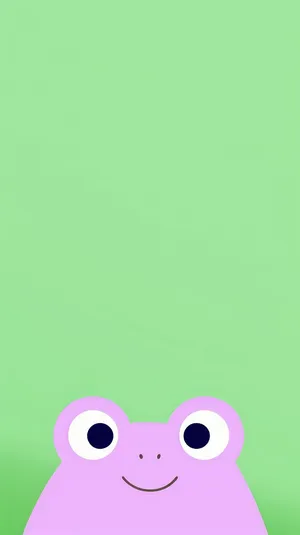 Cute Frogi Phone Wallpaper Wallpaper