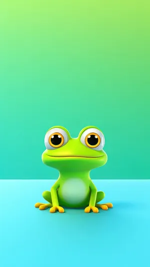 Cute Frogi Phone Wallpaper Wallpaper