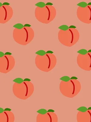 Cute Fruit Peaches Wallpaper Wallpaper