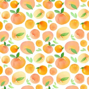 Cute Fruit Seamless Peaches Wallpaper