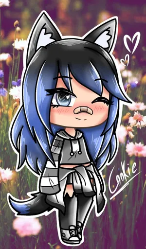 Cute Gacha Life Girl With Band-aid Wallpaper