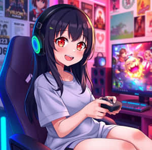 Cute Gamer Girl Avatar Wallpaper